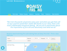 Tablet Screenshot of daisyfirstaid.com